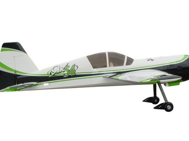 Yak 54 scale 35% (2 700 mm) 100cc (zeleno/stříbrno/černá)