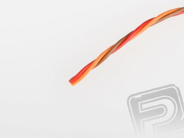 Kabel třížilový kroucený tenký JR 0.15mm2
