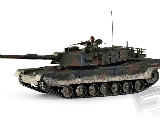 M1A1 Abrams 1:16 RC tank 2.4GHz, patinovaný
