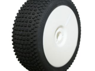ROAD RUNNER SPORT (soft směs) Off-Road 1:8 Buggy gumy nalep. na bílých disk. (2ks.)