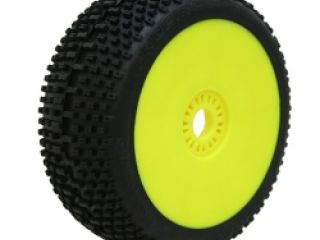 SWEET SHOT (soft/zelená směs) Off-Road 1:8 Buggy gumy nalep. na žlutých disk. (2ks.)