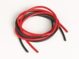 Silikonový kabel 2,6qmm, 13AWG, 2x1metr, černý a červený