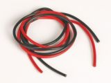 Silikonový kabel 3,3qmm, 12AWG, 2x1metr, černý a červený