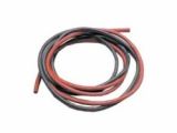 Silikonový kabel 4,1qmm, 11AWG, 2x1metr, černý a červený