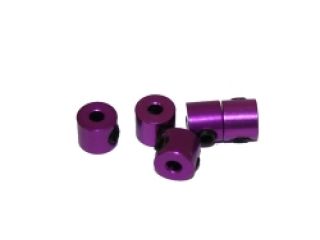 2 mm.alu stavěcí kroužky fialové (5 ks.)