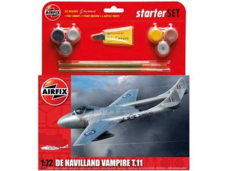 Starter Set letadlo De Havilland Vampire T11 1:72