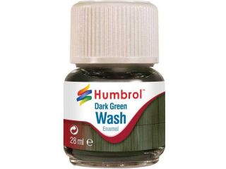 Humbrol barva Enamel AV0203 Wash tmavě zelená 28ml