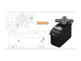 Servo S5050 19kg.cm 0.20s/60° MG BB digital