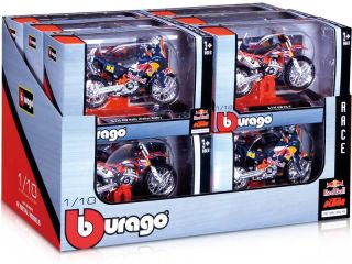 Bburago 1:18 Motorky Red Bull KTM sada 12ks