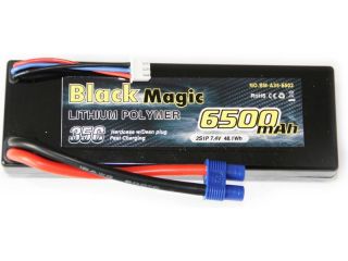 LiPol Car Black Magic 7.4V 6500mAh 35C EC3