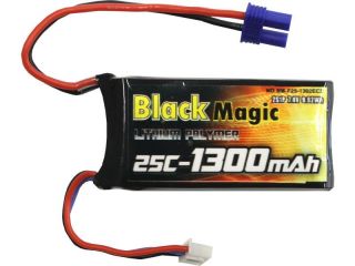 LiPol Black Magic 7.4V 1300m Ah 25C EC3