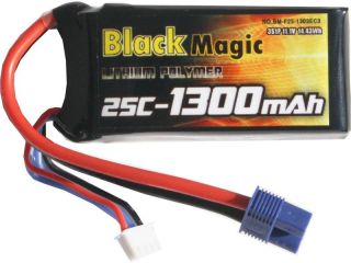 LiPol Black Magic 11.1V 1300mAh 25C EC3