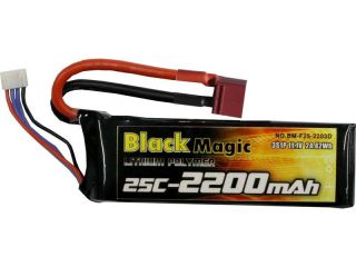 LiPol Black Magic 11.1V 2200mAh 25C Deans