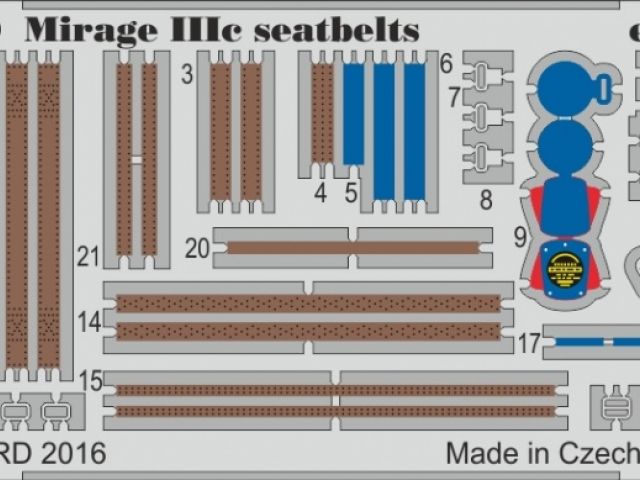 Mirage IIIC seatbelts (ITA)