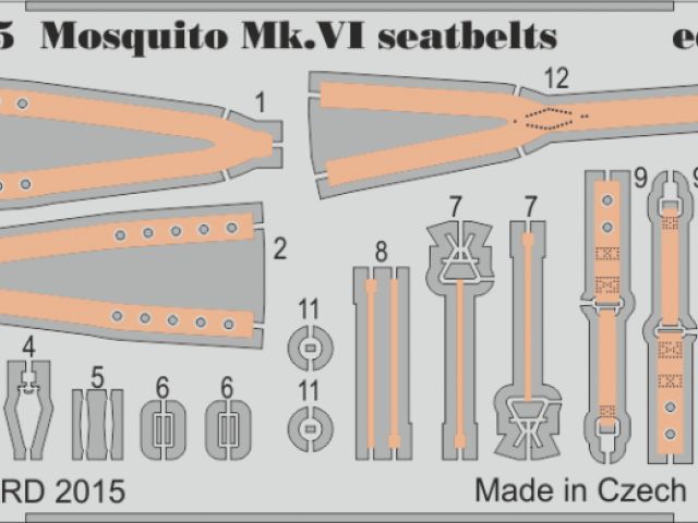 Mosquito FB Mk.VI seatbelts (Tam)