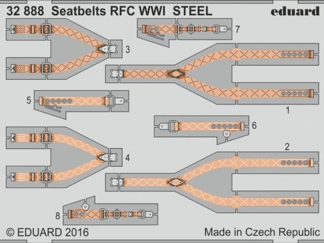 Seatbelts RFC WWI STEEL
