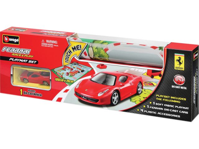 Bburago 1:43 Ferrari Playmat + 1x auto