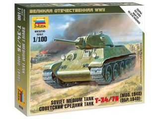 Zvezda Easy Kit Soviet Medium Tank T-34/76 (1:100)