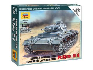Zvezda Easy Kit German Tank Panzer III (1:100)