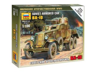 Zvezda Easy Kit Soviet Armored Car BA-10 (1:100)