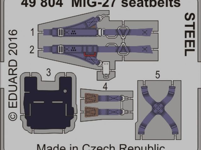 MiG-27 seatbelts STEEL (Tru)