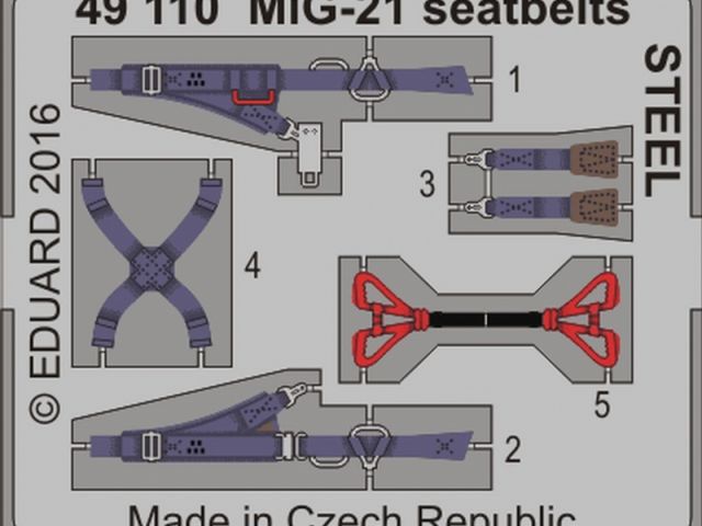 MiG-21 seatbelts STEEL