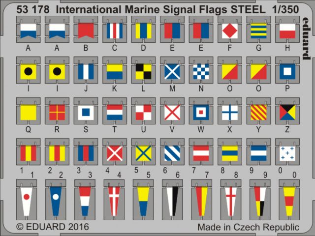 Int.Marine Signal Flags STEEL 1/350