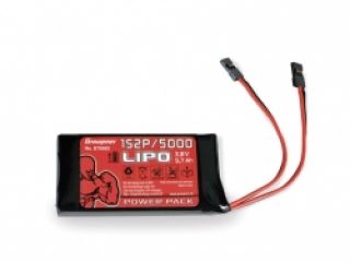 Vysílačový pack, LiPo 1S2P/5000 3,8V TX, 21Wh