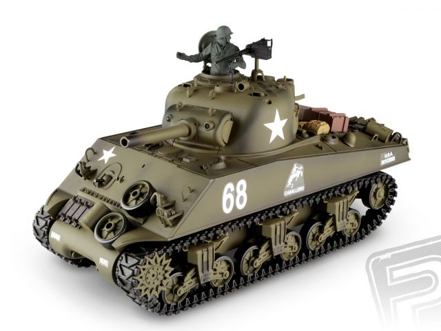 RC tank 1:16 M4A3 Sherman kouř. a zvuk. efekty