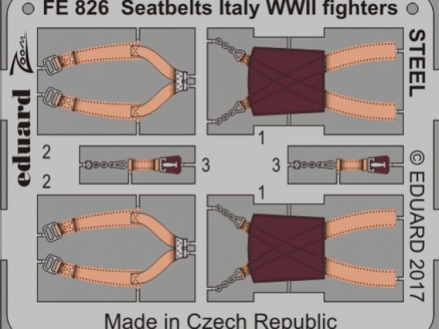 Seatbelts Italy WWII fighters STEEL 1/48