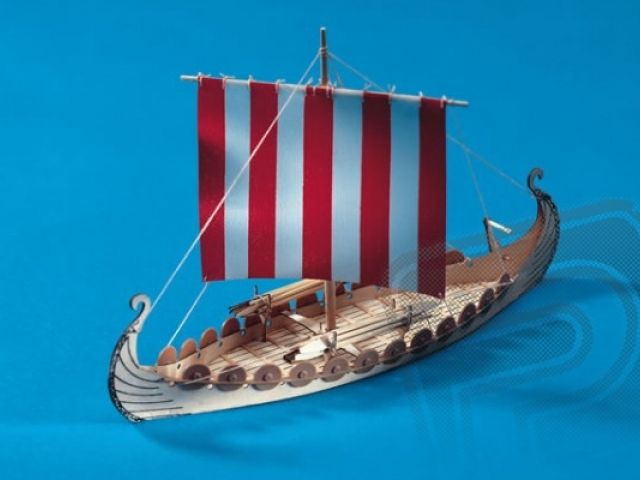 Mini Oseberg vikinská loď 1:50
