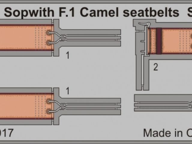 Sopwith F.1 Camel Seatbelts Wingnut W.