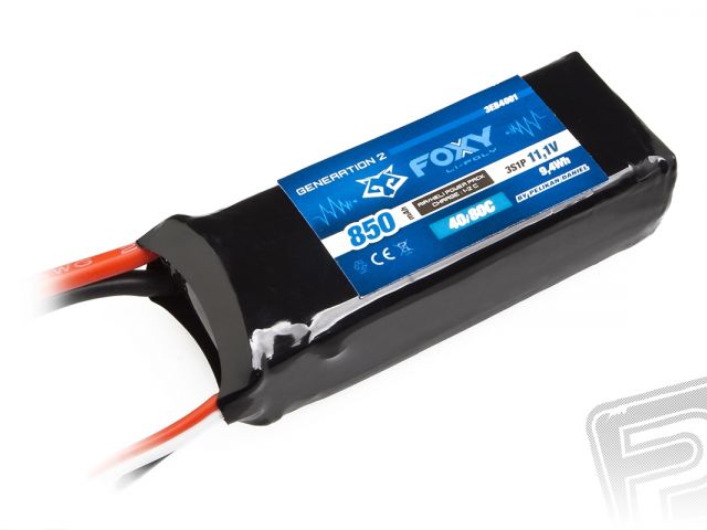 FOXY G2 - Li-Pol 850mAh/11,1V 40/80C 9,4Wh